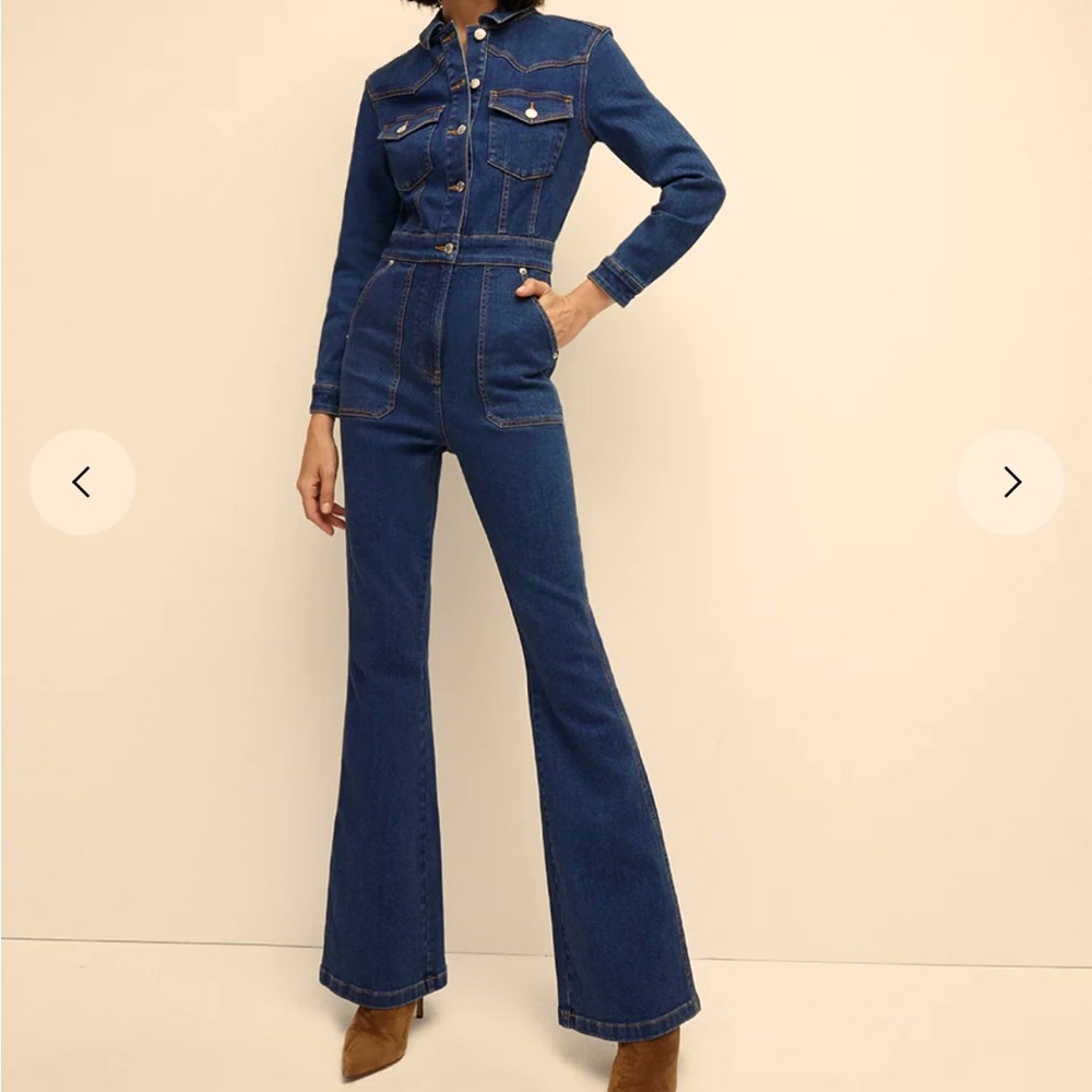 Veronica Beard: FOLLIE DENIM JUMPSUIT size 0